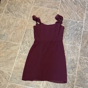 Wilfred Burgundy Dress